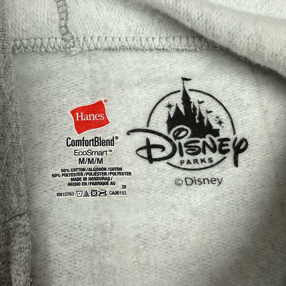 Disneyland Resorts Gray Full Zip Graphic Print We Bring the Merry Fleece Jacket - Picture 5 of 7